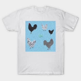 BBS Ameraucana Pattern Blue T-Shirt